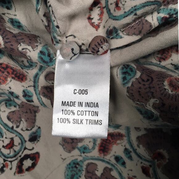 Anokhi Ayura Kurta Tunic Indian Multi-Color Printed Long Sleeve NEW Men's M - Picture 9 of 11